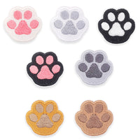 ワッペン 7枚セット アイロン 肉球 猫 ねこ ネコ ネコポス