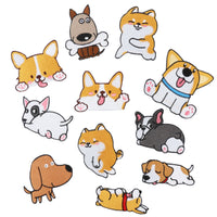 ワッペン 11枚セット アイロン わんちゃん 犬 いぬ 入園準備 入学準備 新入学 新入園 ネコポス