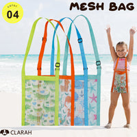 キッズ メッシュバッグ ショルダーバッグ 海水浴 潮干狩り 海 川 プール 砂遊び カバン 鞄 かばん ネコポス