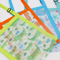 キッズ メッシュバッグ ショルダーバッグ 海水浴 潮干狩り 海 川 プール 砂遊び カバン 鞄 かばん ネコポス