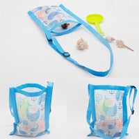 キッズ メッシュバッグ ショルダーバッグ 海水浴 潮干狩り 海 川 プール 砂遊び カバン 鞄 かばん ネコポス