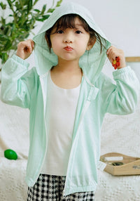 薄手パーカー キッズ UVパーカー カーディガン 羽織り ネコポス