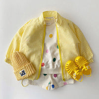 ウインドブレーカー キッズ チェック柄 ネコポス