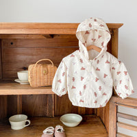 ウインドブレーカー ベビー キッズ クマ くま 総柄 ネコポス