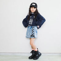 子供 ブーツ 女の子 ジュニア 袴 キッズ ショートブーツ レースアップ サイドジップ