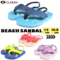 キッズ ビーチサンダル かかと付き 水陸両用 水遊び ゴム付き サンダル マリンシューズ ネコポス