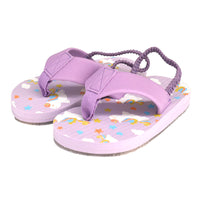 キッズ ビーチサンダル かかと付き 水陸両用 水遊び ゴム付き サンダル マリンシューズ ネコポス