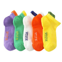 キッズ 靴下 5足セット メッシュ スポーティ くるぶし ソックス くつ下 夏用 ネコポス