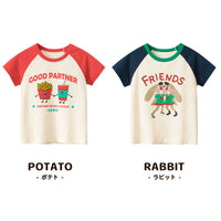 キッズ Tシャツ アメカジ ラグラン 半袖 男の子 女の子 子供服 ネコポス