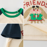 キッズ Tシャツ アメカジ ラグラン 半袖 男の子 女の子 子供服 ネコポス