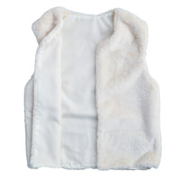 【在庫処分】ファーベスト 女の子 フェイクファー キッズ ベスト アウター 韓国 子供服 ネコポス