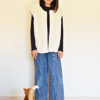 【在庫処分】ファーベスト 女の子 フェイクファー キッズ ベスト アウター 韓国 子供服 ネコポス