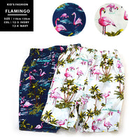 【在庫処分】キッズ ハーフパンツ 短パン 半ズボン アロハ柄 男の子 女の子 ボトムス ズボン 子供服 ネコポス