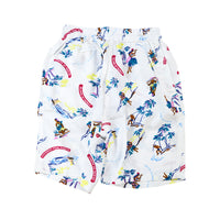 【在庫処分】キッズ ハーフパンツ 短パン 半ズボン アロハ柄 男の子 女の子 ボトムス ズボン 子供服 ネコポス