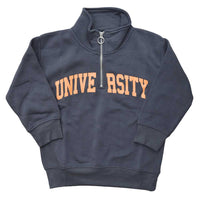 ハーフジップ 裏起毛トレーナー キッズ 長袖 ネコポス