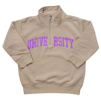 ハーフジップ 裏起毛トレーナー キッズ 長袖 ネコポス