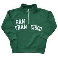 ハーフジップ 裏起毛トレーナー キッズ 長袖 ネコポス