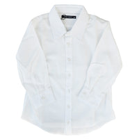 キッズ シャツ 長袖 トップス 羽織り ワイシャツ Yシャツ 無地 ストライプ 子ども 男の子 女の子 ネコポス