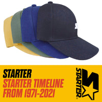 STARTER スターター キッズ ベースボールキャップ 帽子 ストリート スポーティ 刺繍 ロゴ 54cm 56cm