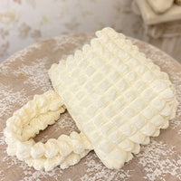 ポップコーン ハンドバッグ シャーリングバッグ エンボス 内ポケット付 レディース ネコポス