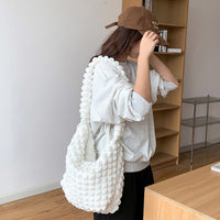 ポップコーンバッグ バッグ ぽこぽこ ショルダーA4サイズ 内ポケット ネコポス