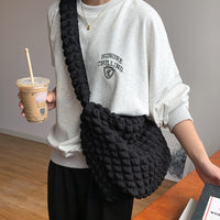 ポップコーンバッグ バッグ ぽこぽこ ショルダーA4サイズ 内ポケット ネコポス