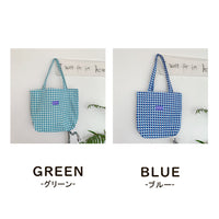 レディーストートバッグ チェック柄 大容量 内ポケット付 ネコポス