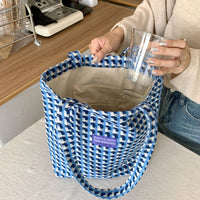 レディーストートバッグ チェック柄 大容量 内ポケット付 ネコポス