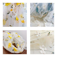 チュールバッグ レディースバッグ シースルー フラワー 刺繍 チュール エコバッグ ネコポス