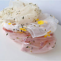 チュールバッグ レディースバッグ シースルー フラワー 刺繍 チュール エコバッグ ネコポス