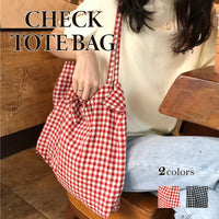 レディーストートバッグ エコバッグ チェック柄 ギンガムチェック ネコポス