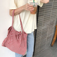 レディーストートバッグ エコバッグ チェック柄 ギンガムチェック ネコポス
