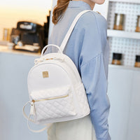 リュックサック キルティング レディース ミニリュック 内ポケット付 バッグ リボン 量産型 地雷系