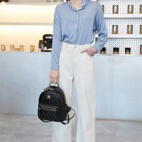 リュックサック キルティング レディース ミニリュック 内ポケット付 バッグ リボン 量産型 地雷系