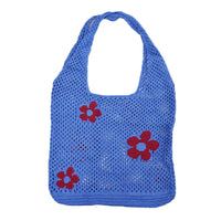 レディース メッシュバッグ メッシュ クロシェトート トートバッグ サマー 花柄 うちわサイズ オタ活 ネコポス