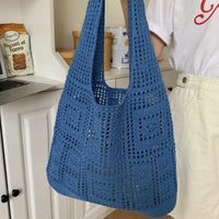 レディースバッグ メッシュ クロシェ トート 肩掛けうちわサイズ オタ活 ネコポス