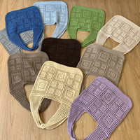 レディースバッグ メッシュ クロシェ トート 肩掛けうちわサイズ オタ活 ネコポス