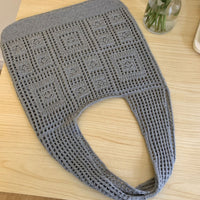 レディースバッグ メッシュ クロシェ トート 肩掛けうちわサイズ オタ活 ネコポス