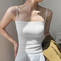 カップ付き リブ キャミソール インナー タンクトップ ブラトップ ノンワイヤー 肌着 下着 ネコポス