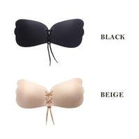 ヌーブラ 盛れる 美胸 レースアップブラ 紐付き 編み上げ パッド ネコポス