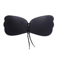 ヌーブラ 盛れる 美胸 レースアップブラ 紐付き 編み上げ パッド ネコポス