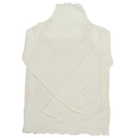 レース シアートップス ハイネック レースインナー インナー フリル 長袖 重ね着 ネコポス