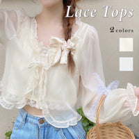 レーストップス レディースカーディガン シアートップス トップス カーディガン 長袖 ネコポス