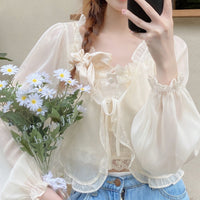 レーストップス レディースカーディガン シアートップス トップス カーディガン 長袖 ネコポス