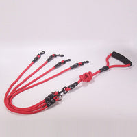 ドッグ リード 4頭引き