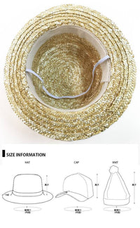 キッズ 麦わら帽子 ストローハット