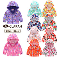 ウインドブレーカー キッズ 長袖 女の子 フード付き 軽量 防風 薄手 UV対策 子供服 コンパクト 上着 ネコポス