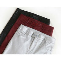 フェイクレザーパンツ 選べる裏起毛 ネコポス