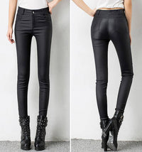 フェイクレザーパンツ 選べる裏起毛 ネコポス