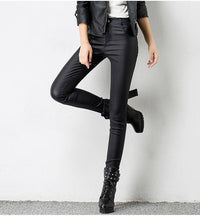 フェイクレザーパンツ 選べる裏起毛 ネコポス